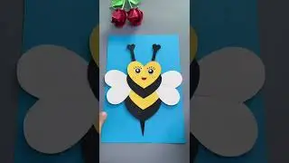 How To Make Paper Honey Bee 🐝/paper crafts for kids /