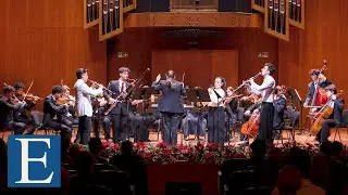 Mozart - Sinfonía concertante K 297b - I. Allegro - Camerata EDP de la Escuela & Ana Mª Patiño