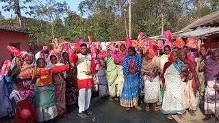 Blanket distribution for widow mothers by Kenddih RamMandir,boro Purulia West Benga.l 