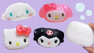 Soap Carving Cinnamoroll, Hello Kitty,  My Melody, Kuromi  / Sanrio Soaps / How to make / DIY