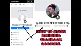 How to make invisible name facebook account in 2020.