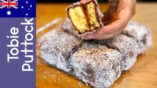 Australia Day Special | Lamingtons with Salted Caramel Sauce | tobie puttock
