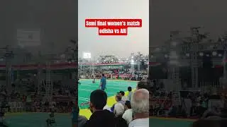 Semi final women's match odisha vs AAI58th Senior National Kho Kho Championships