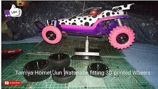 Tamiya Hornet Jun Watanabe fitting 3D printed wheels