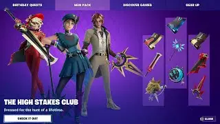 Fortnite NEW THE HIGH STAKES CLUB PACK