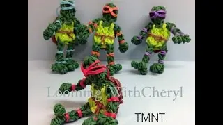 Rainbow Loom Teenage Mutant Ninja Turtles  -  Gomitas - Looming WithCheryl - TMNT
