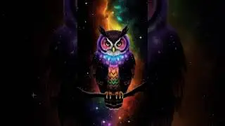 Night Owl #ai #aiart #colorful #trippy #animated #animation #art #owl #thenightowlz #owls  #owlbird