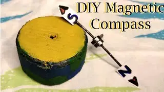 DIY Magnetic Compass 🧭 With Magnets And Cardboard