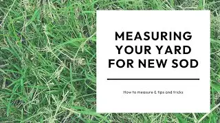 How to measure your yard for sod