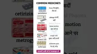 🔥&ldquo;Top 5 Common Medicines Everyone Should Know | Daily Use Medicine List #shorts