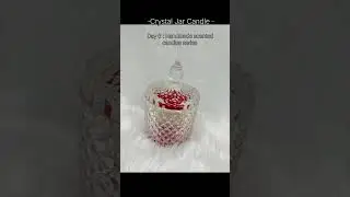 Crystal Jar Candle 🕯️comment to Order ✌️ Like share and subscribe #handmade #smallbusiness #viral