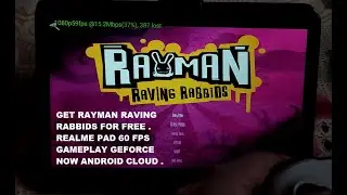 Realme Pad Rayman Raving Rabbids (Windows) 1080p 60 FPS Gameplay GeForce Now Android | FREE Game
