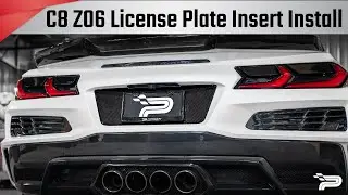 Carbon Fiber C8 Corvette Z06 License Plate Insert Install - Paragon Performance