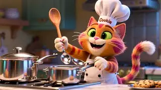 Cookie Cat&rsquo;s Kitchen Band 🍪🎶 | Learn Numbers & Colors for Kids | Fun Preschool Adventure