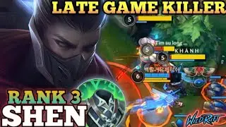 SHEN PERFECT COMEBACK MVP PLAY! META JUNGLE PICK - TOP 3 GLOBAL SHEN BY 백발거유페티쉬 - WILD RIFT