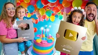 BELLA E LUCCA COMEMORAM 1 MILHÃO DE INSCRITOS - FAMÍLIA BELLA E LUCCA SHOW