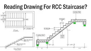 Reading Drawing For RCC Staircase | How To Read Structural Drawing For Staircase | Design of Stairs|