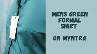 Unboxing Mens Green formal shirt| on myntra|English Navy cotton shirt|buy link