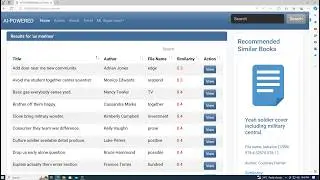 Django project NLP Pre-Trained ML model Book Recommendation System