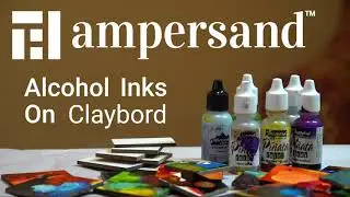 Claybord Art Tiles are Amazing with Alcohol Inks