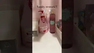 Vanity restock!! #restock #vanity #skincare # organization