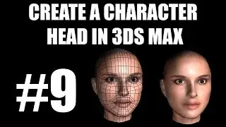 3ds Max Tutorial - Part 9 - Human Character Head Modelling of Natalie Portman