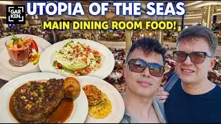 Utopia of the Seas Main Dining Room Food: Starters & Signature Mains You Need to Try! [4K]