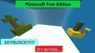 Minecraft Free Edition SKYBLOCK UPDATE!!!