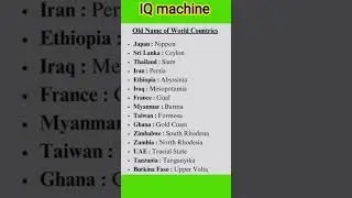 Old name of the old countries #kvs#khansir #motivation #nvs #viral #gk #nasirames #nivsultan #janar