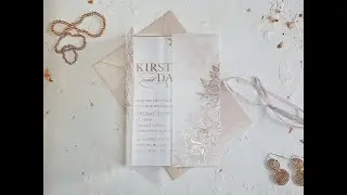 Vellum Rosegold Foil wedding invitations. Vellum foil wedding invitation. Rose Gold Foil invitations