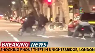 BREAKING NEWS: SHOCKING PHONE THEFT CAUGHT ON CAMERA IN KNIGHTSBRIDGE, LONDON