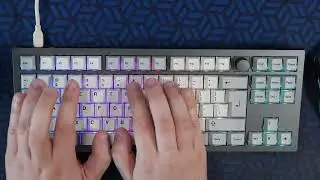 Typing test - Silent Keychron Q3 build with lubed Aliaz switches and GMK Muted R2 keycaps
