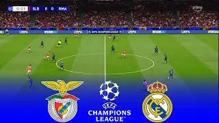 BENFICA vs REAL MADRID Live | UEFA Champions League 2026 | 17/02/2026 | Simulation PES 2021 Gameplay