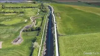 Grantham Canal fly-through: Nottingham to Hickling