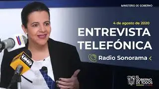 Entrevista a María Paula Romo, ministra de Gobierno en Radio Quito Sonorama