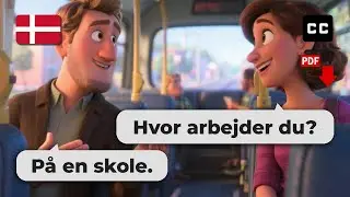 Easy Danish Conversation &ndash; 🚌 Chatting on the Bus for Beginners (A2-B1)