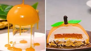 SUPER TASTY ORANGE MOUSSE CAKE | 8 Awesome Mousse Cake Decorating Ideas | House Of Desserts