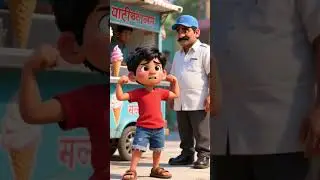Free Ice Cream Master Plan 🍦🤣 | Funny Cartoon #viral #moralstory #shortsvideo