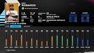 【MLBTheShow25Stats/メジャーリーグ選手能力】Padres3A 5 Eguy Rosario SD3A エギ・ロザリオ選手