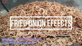 Automatic Crispy Fried Onion Rings Circles Production Line Working Process In Factory