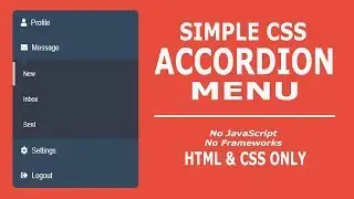 CSS Accordion Menu Without JavaScript - HTML and CSS Only