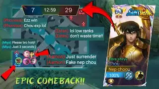 THIS IS EXACTLY WHY DON&rsquo;T CELEBRATE EARLY !!1V5 IMPOSSIBLE EPIC COMEBACK NEP CHOU🫡  