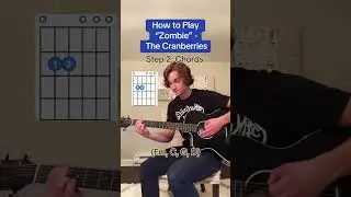 How to Play &ldquo;Zombie&rdquo; - The Cranberries 🎸 #reels #guitartutorial