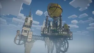 Steampunk flying island - Devorian Steampunk + Nostalgia_v4.0 - Minecraft