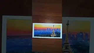 ⠀Арт La France... Paris... L'amour toujours 🌆🗼⠀Эйфелева башня, Париж, закат ✨😍