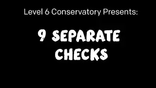 9 Separate Checks - Second City Conservatory Show