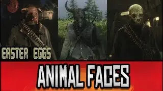 Red Dead Redemption 2 - All Secret Animal Faces Masks // Easter Eggs