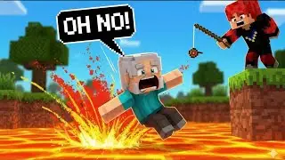 I Tried Teaching My Grandpa Minecraft... But He Fell in LAVA! 😂🔥