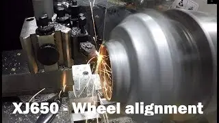 Yamaha XJ650 Part 6 Rear wheel alignment