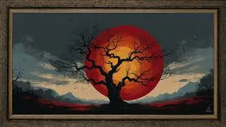 Tv Art Frame, The Sun of Japan | Screensaver | Wallpaper | No Music | 4K